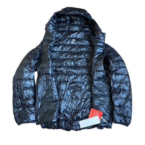 Uniqlo Women’s Ultra Light Down Parka Black Hooded NWT 🔥 XL - Picture 2 of 12